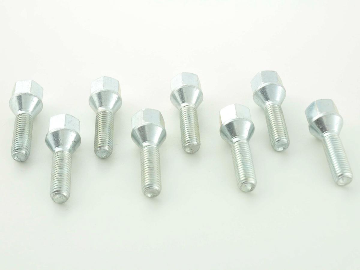 Radschrauben Set (8 Stk.) Kegelbund Schaftlänge 60mm M12x1,25 silber Radschrauben Set (8 Stk.) Kegelbund Schaftlänge 60mm M12x1,25 silber